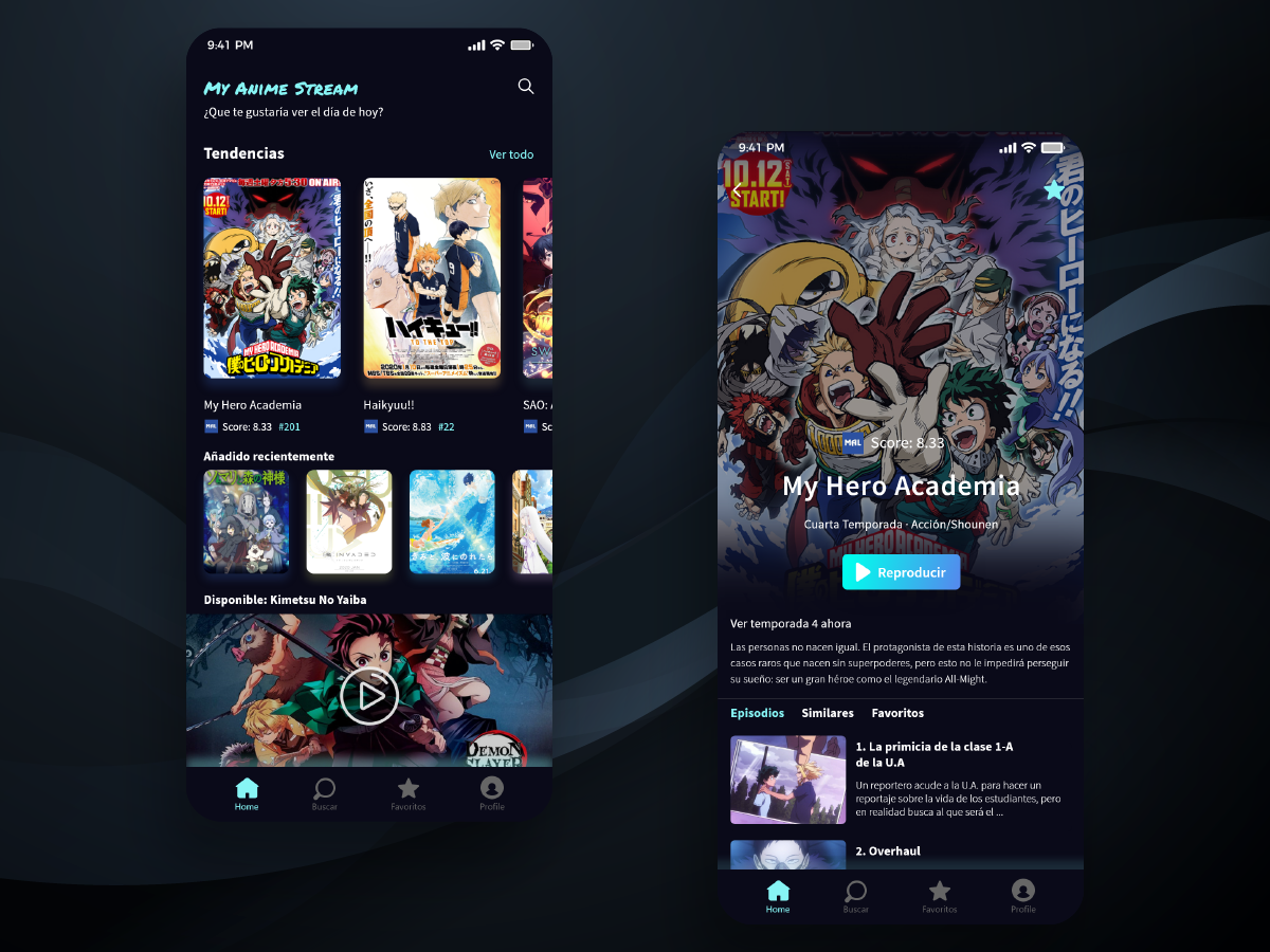 Anime Video Streaming Online App by Nestor Jerez on Dribbble