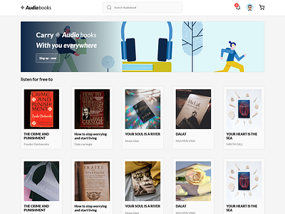 Audiobook UI Website
