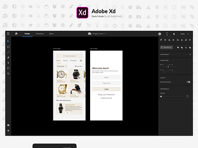 Adobe Xd Dark Mode dark mode dark ui xd dark mode