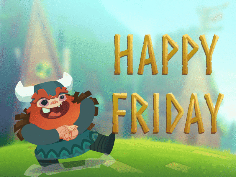 Viking Mushroom Happy Friday characterdesign friday gamedev gif vikingmushroom