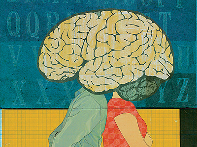 Adolescent Brain brain editorial education human illustration texture