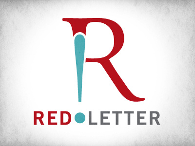 Red Letter identity letter logo r red