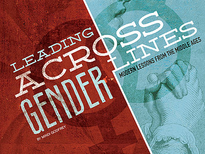 Gender Lines blue editorial gender hands illustration prayer red typography
