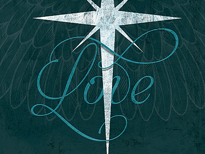 Love advent illustration love star texture wings