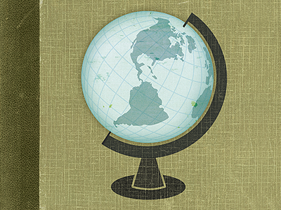 Global education globe illustration texture world