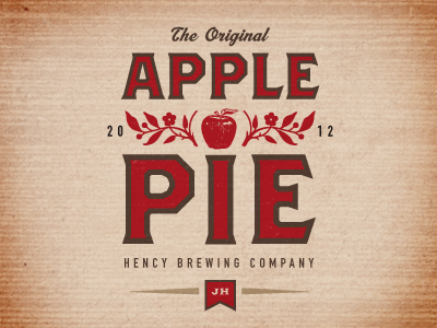Apple Pie alcohol apple brewing label pie