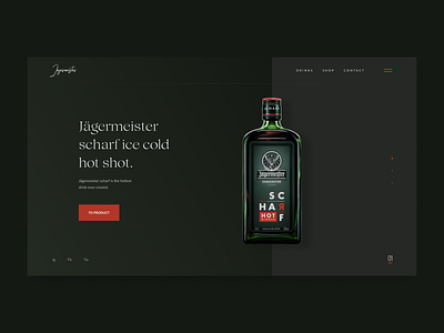 Jägermeister — Concept Website.