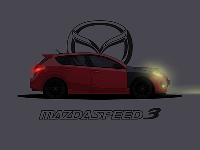 Mazda speed 3  (Lights on)