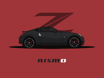 Nissan 370z nismo 370z car cars design illustration nismo nissan procreate vector art