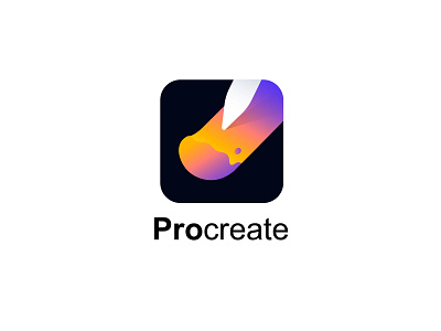 Procreate App Icon redesign adobe illustrator app icon design getcreativewithprocreate icon logo procreate vector vector art