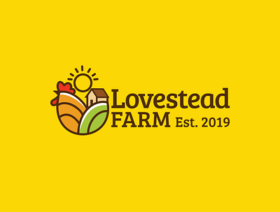 Logo Design for Lovestead Farm branding graphic design logo logo design branding