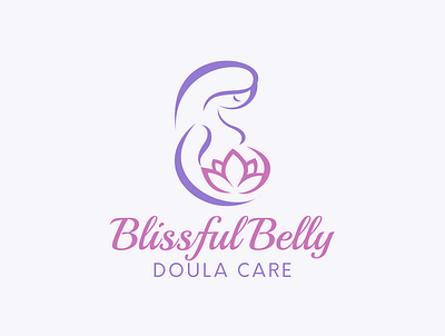 Logo Design for Blissful Belly Doula Care branding design doula feminine logo logo design branding pregnancy vector