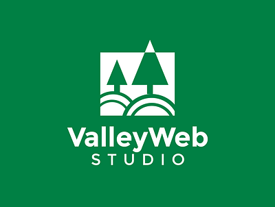 Logo Design for Valley Web Studio branding design geometric geometric design logo logo design branding shapes