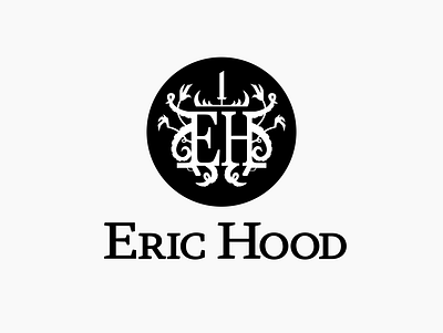 Logo Design for Eric Hood author branding design fantasy graphic design horror logo logo design branding tentacles vector