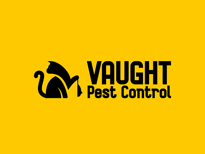 Logo Design for Vaught Pest Control branding cat design graphic design kitty logo logo design branding modern vector