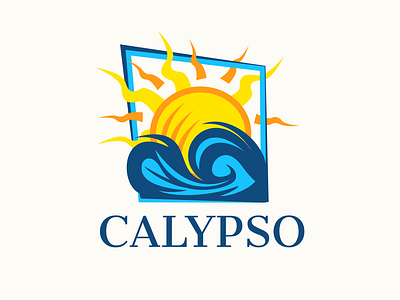 Logo Design for Calypso branding design graphic design logo logo design branding sea seaside sun vector