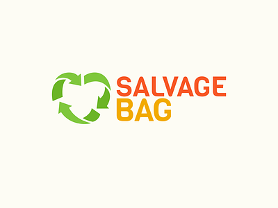 Logo Design for Salvage Bag branding design graphic design heart logo logo design branding recycle vector