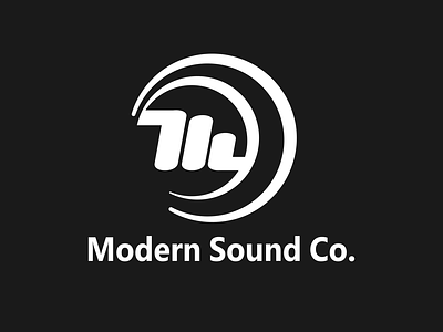 Logo Design for Modern Sound Co. audio branding design graphic design logo logo design branding sound vector