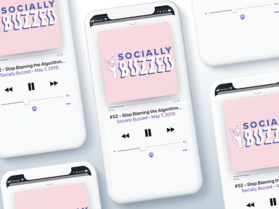 Podcast Artwork Mockups | Socially Buzzed