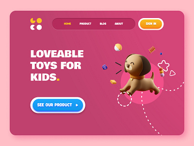 Toy Shop Landing Page