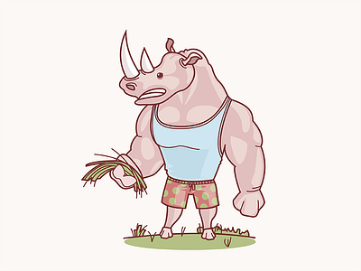 Herbivore Rhino by Anastasiia Soliar on Dribbble