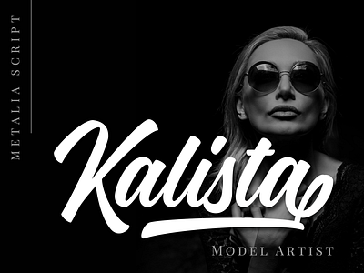 Kalista Elegant branding brush font elegant font logo logotype script lettering