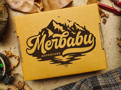 Merbabu Adventure Logotype adventure adventure logo badge branding font illustration lettering logo logotype mountain mountain logo outdoor outdoor logo type design typography