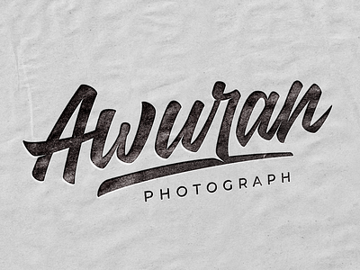 Awuran Photograph Lettering Logo