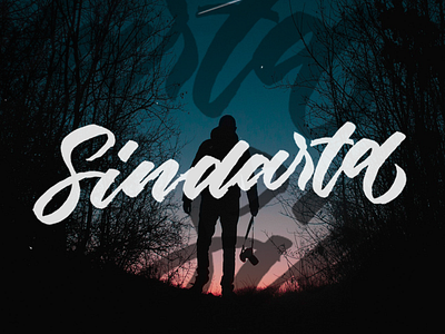 Sindarta branding brush calligraphy calligraphy hand lettering lettering logotype script lettering type design typography