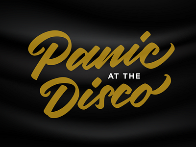 Panic at The Disco Lettering album cover branding brush calligraphy hand lettering lettering logo logotype script lettering typography