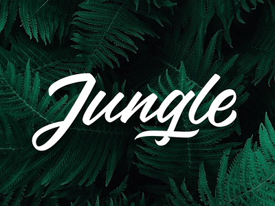 Jungle Lettering hand lettering lettering logotype typography