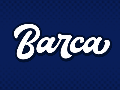 Barca Logotype branding font logo logotype script lettering type design typography