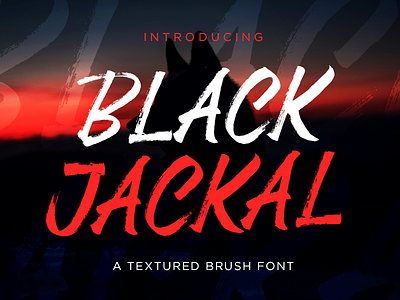 Black Jackal - Brush Font brush calligraphy brush font display font font logotype textured font type design typeface typography