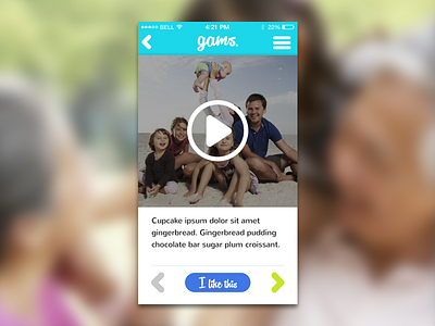 Gams - Video app ios video view