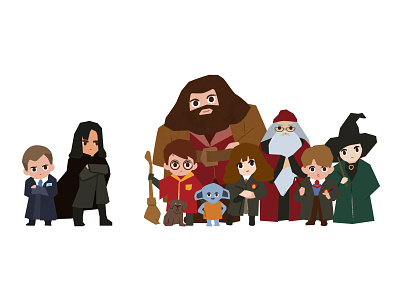Harry Potter~ 2d character illustration illustration ip movie vector