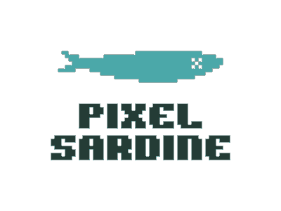 Pixel Sardine Logo app logo pixel sardine