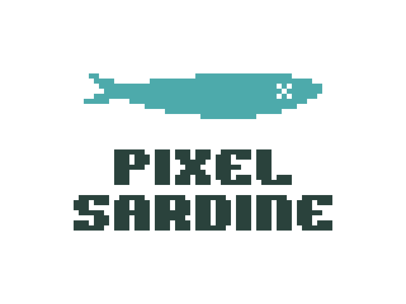 Pixel Sardine Logo pixel sardine logo app