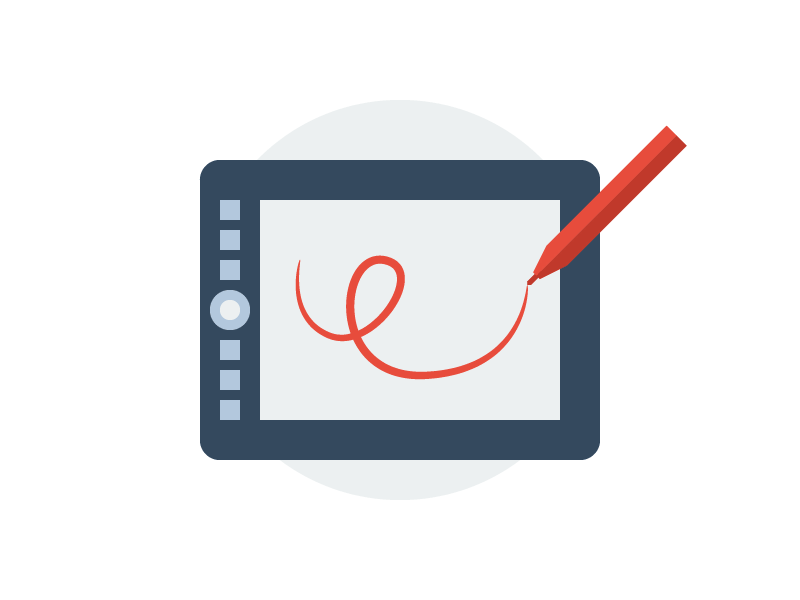 Illustration animation landing page illustration tablet wacom portfolio gif animation
