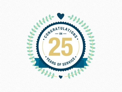 25 Years Badge