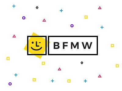 BFMW Branding branding colors friends logo logomark mark shapes websites yellow