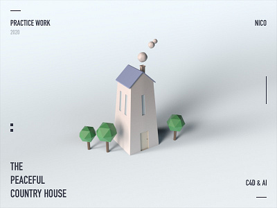 Country House c4d design