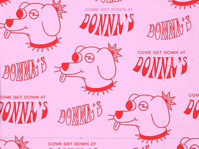 Donna's Wall Art bar bar branding bar design brand identity branding and identity branding concept branding design design dog dog illustration dog logo illustraion logo vector