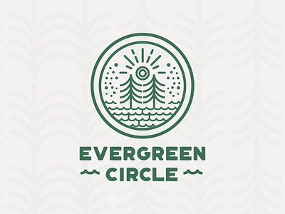 Evergreen Crest art direction branding branding and identity branding design design illustration logo logo design typography vector