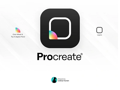 Procreate Redesign appicon appicons apple applepencil colors ios ipad ipados layers logo logodesign logodesignersclub logotype procreate procreateapp