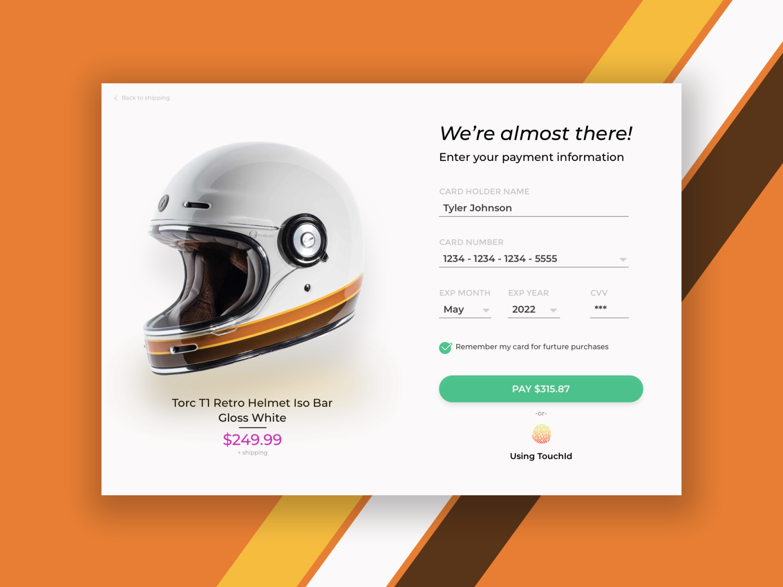 Credit Card Checkout by Ryan Eways on Dribbble