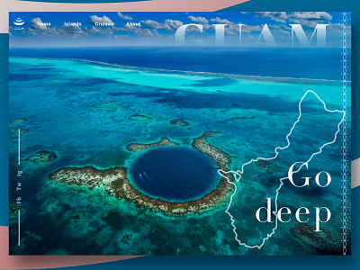 Guam landingpagedesign travel uxdesign webdesign