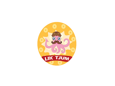 Logo food label Lik Tjum design icon logo