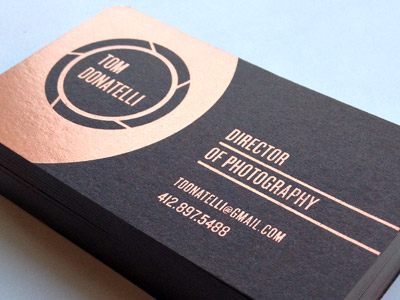 Foil Stamp business card by tj ladner on Dribbble