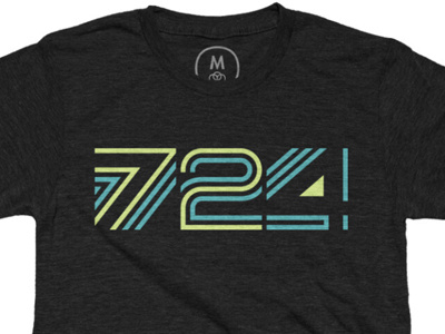 724 is the new 412 t shirt design