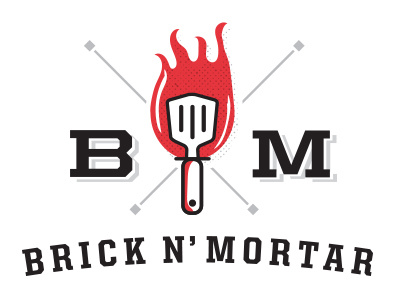 Brick And Mortar Logo pittsburgh restaurant